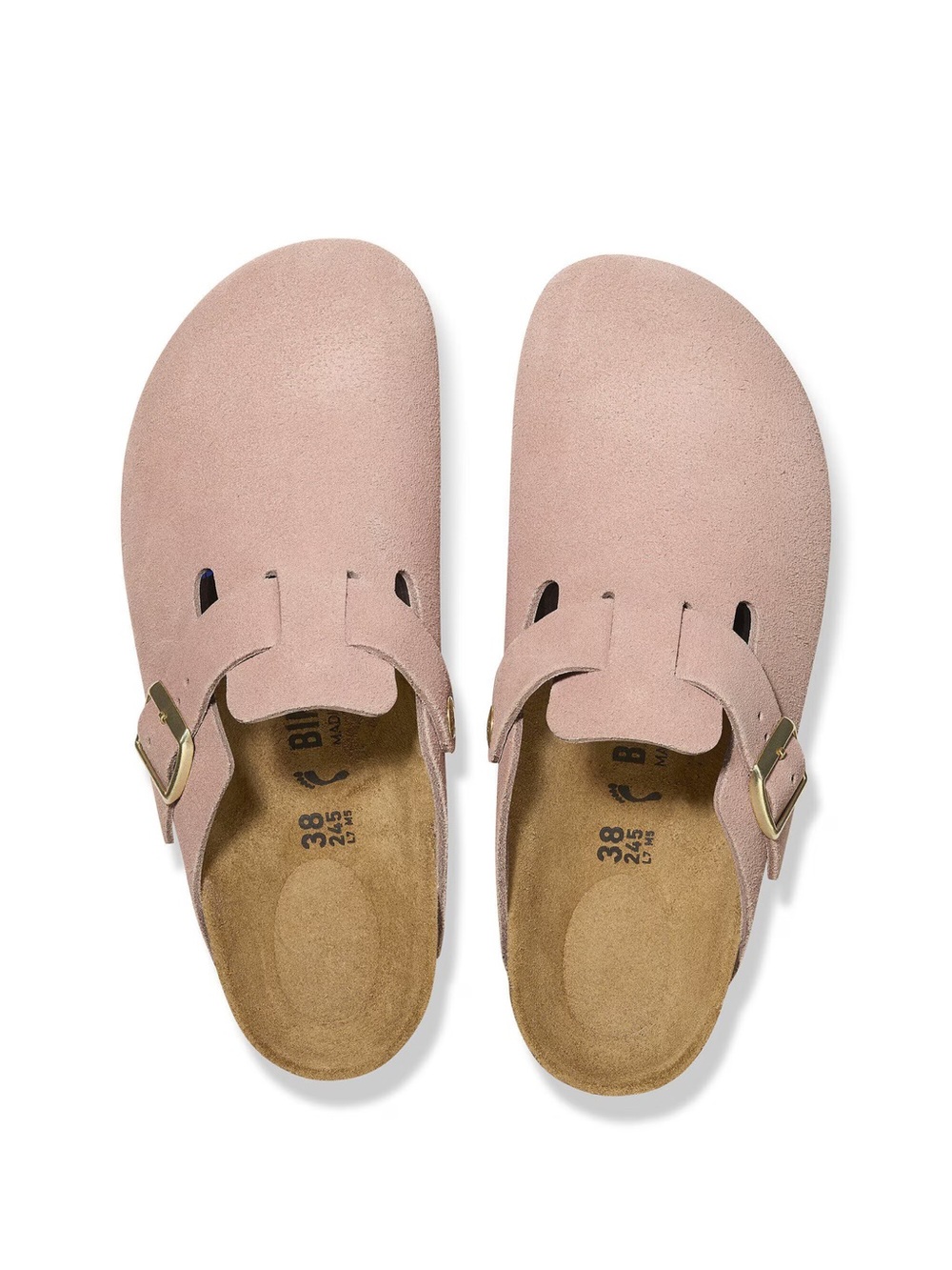 Birkenstock Pink Suede Boston Slip-On Clog women’s size 9 - Picture 3 of 7